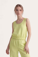 Embellished Linen Wide-Leg Jumpsuit - 1