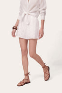 Floral Eyelet Pull-On Shorts - 2