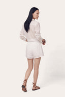 Floral Eyelet Pull-On Shorts - 3