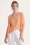 Lightweight Open-Front Knit Cardigan