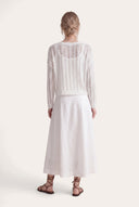 Open Knit Sweater with Sequins - 4