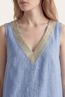 Flared Dress with Embellished - 10