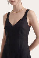 Regular fit sleeveless maxi dress with tie-back detail - 3