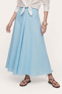 Flared Maxi Skirt - 17
