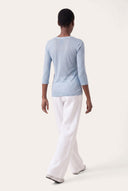 V-neck T-shirt with Refined Finish - 15