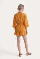 Linen Gauze Crinkle Kimono Jacket - 5