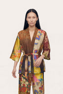 Linen Gauze Crinkle Kimono Jacket - 1