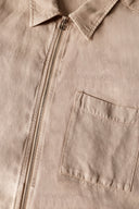 Linen Lyocell Garment-Dyed Zip Jacket - 5