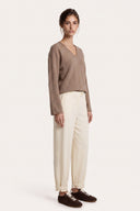 Linen Lyocell Ankle-Tab Trousers - 3