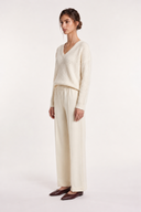Wool Fleece Drawstring Trousers - 2