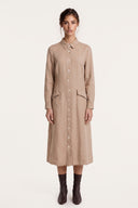 Linen-Lyocell Shirt Dress - 1