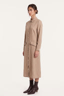 Linen-Lyocell Shirt Dress - 3