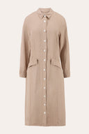 Linen-Lyocell Shirt Dress - 4
