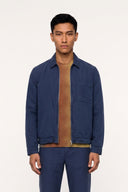 Linen Lyocell Garment-Dyed Zip Jacket