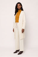 Micro-Paillettes Alpaca Wool Long Cardigan - 3