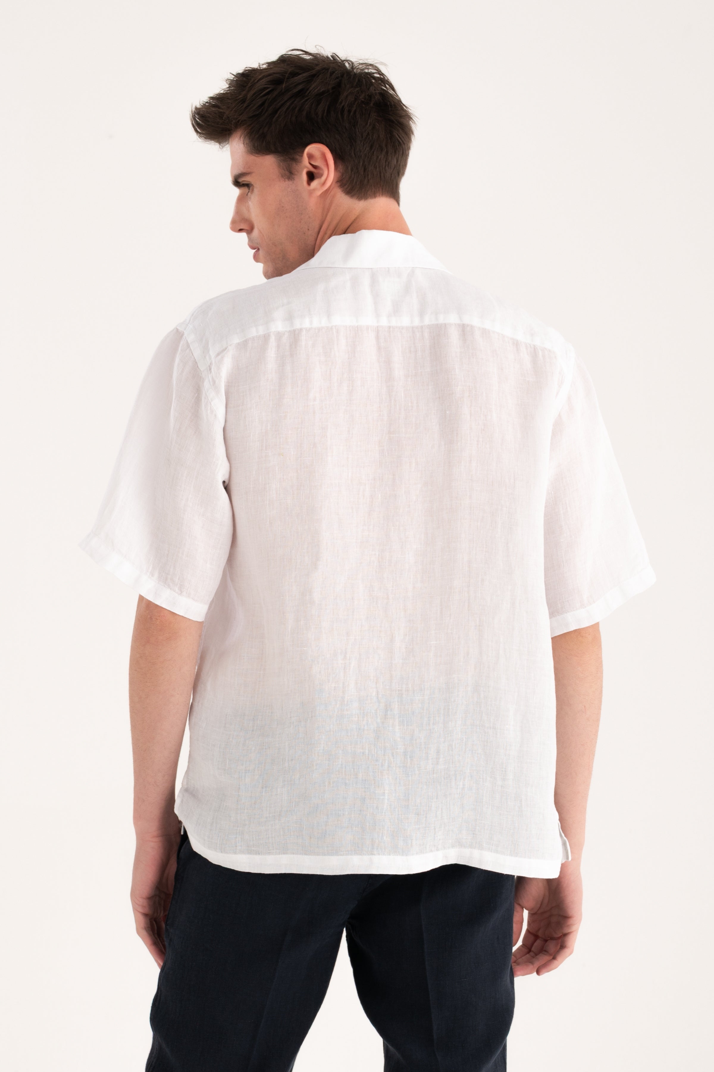Relaxed Fit Camp Collar Shirt White / XXL/54 Relaxed Fit Camp Collar Shirt White / XXL/54