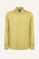 Long Sleeve Contemporary Fit Linen Shirt