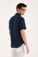 Contemporary Fit Linen Shirt