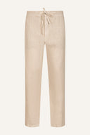 Relaxed Drawstring Linen Pant