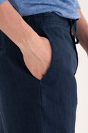 Relaxed Drawstring Linen Pant - 4