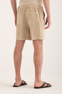 Linen Shorts with Turn Up Hem