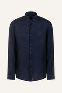 Long Sleeve Contemporary Fit Linen Shirt