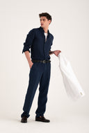 Long Sleeve Contemporary Fit Linen Shirt