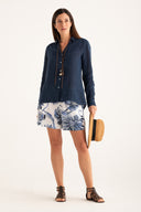 Regular Fit Shirt with V-Neck