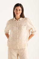 Relaxed Fit Shirt with Chest Pocket