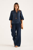 Relaxed Fit Shirt with Chest Pocket