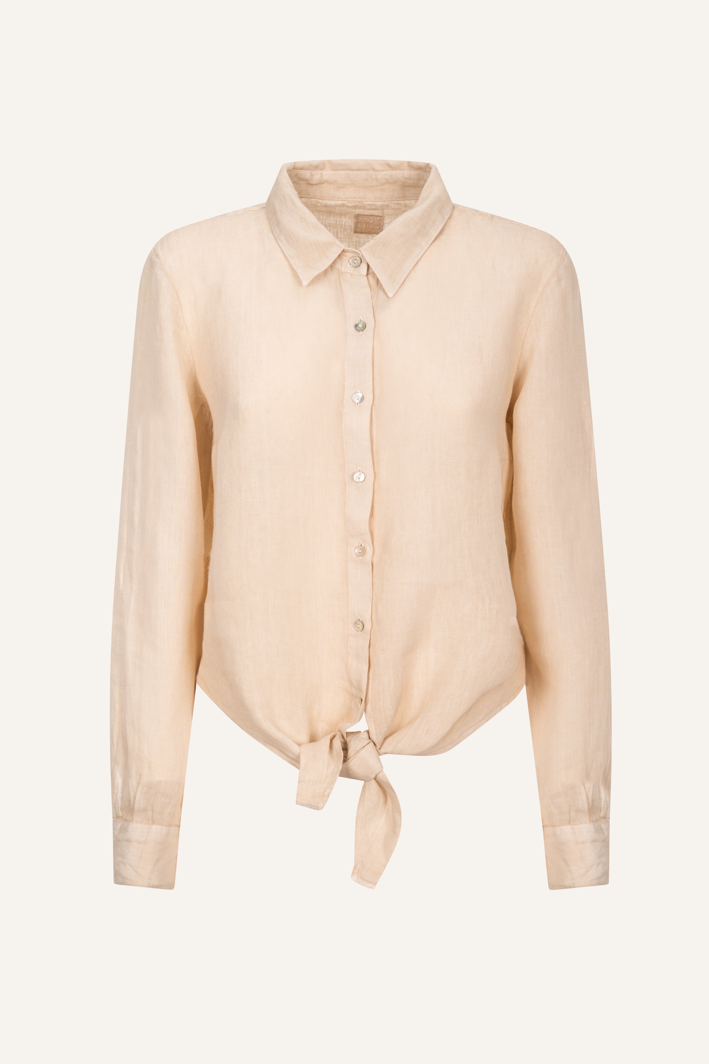 womens dress shirt with tie Allizzwell - Set: Long-Sleeve Plain Loose-Fit Shirt + Tie