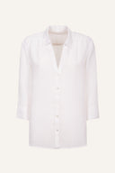 Relaxed Fit V-Neck Shirt White