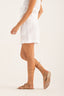 Relaxed Tailored Shorts White