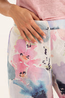 Wide Leg Pant Aquarelle Bloom