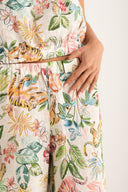 Wide Leg Pant Jungle with Side Slits