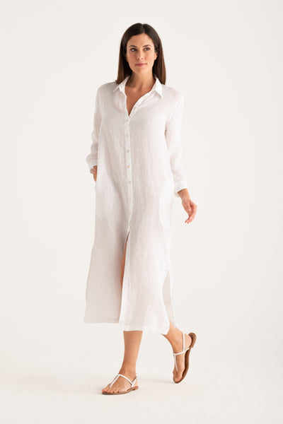 Shirt Dress White White / S/42
