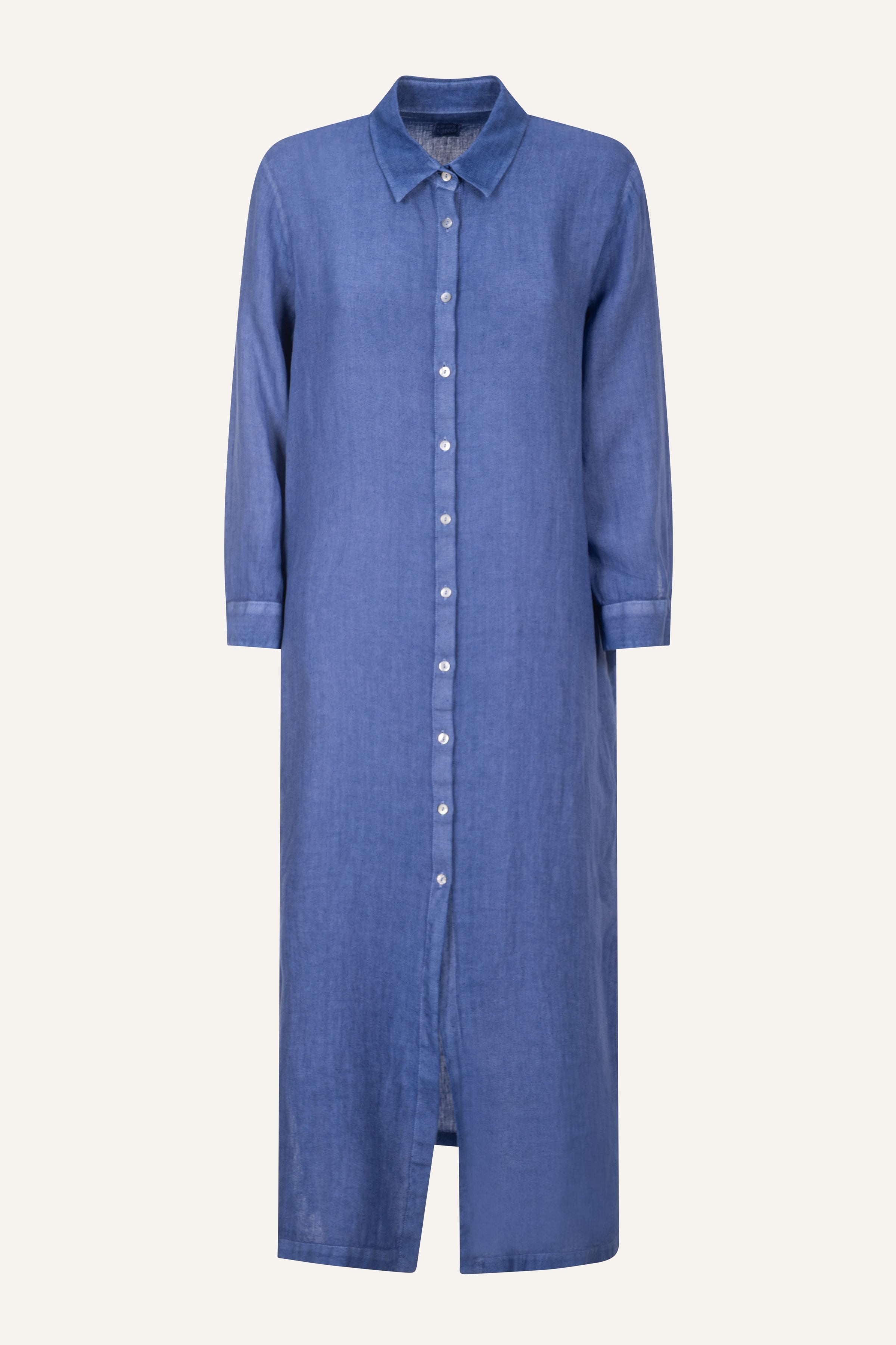 Linen Shirt Dress SAFARI SOFT FADE / L/46 Linen Shirt Dress SAFARI SOFT FADE / L/46