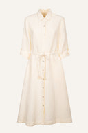 Shirt Dress with Tie Waist - 7