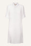 Dress with Roll-Up Sleeves White
