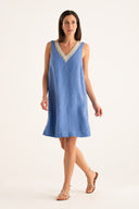 Flared Dress with Embellished