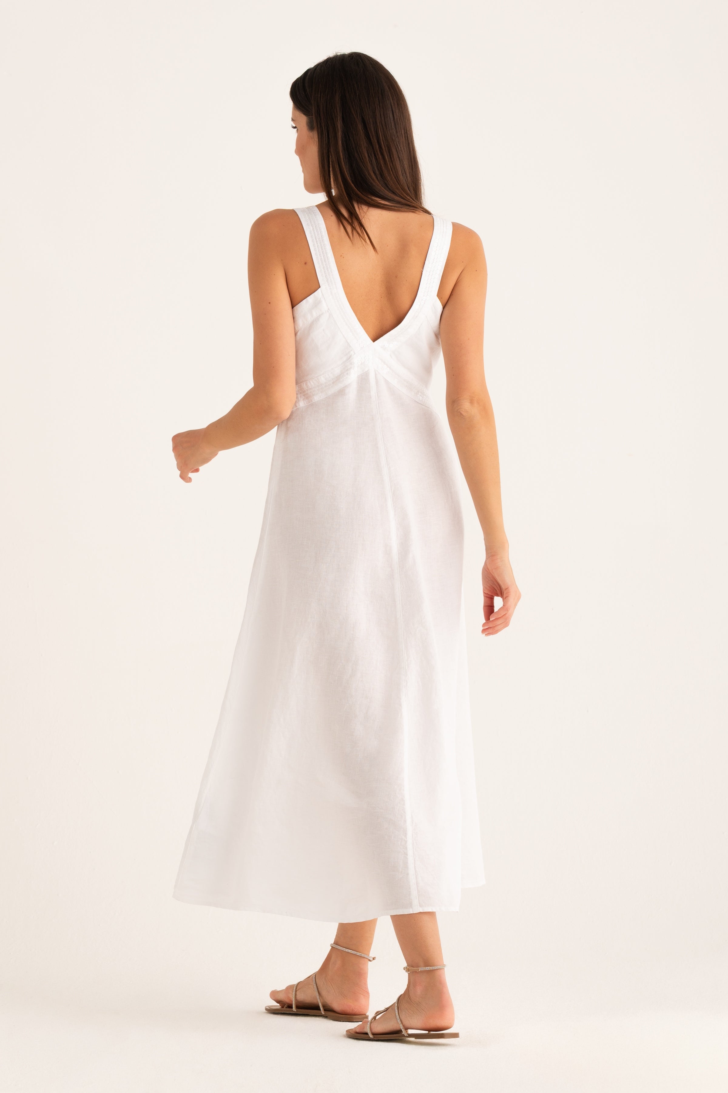 120 lino dress 120% LINO SHIRT DRESS - BLUE