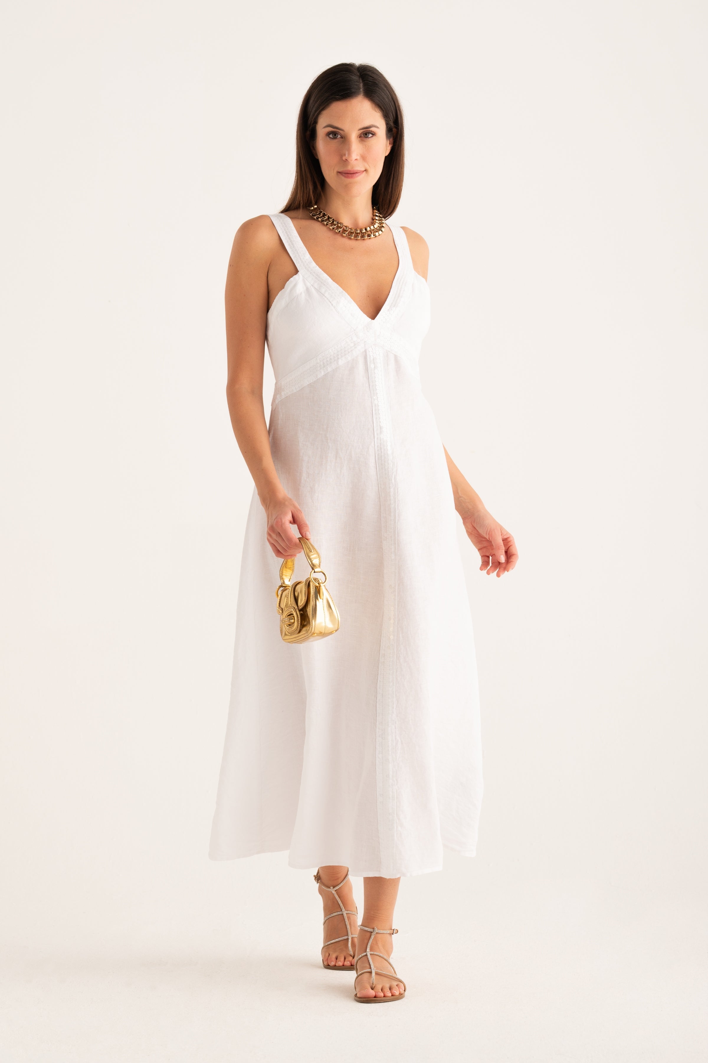 WOMAN DRESS White / L/46