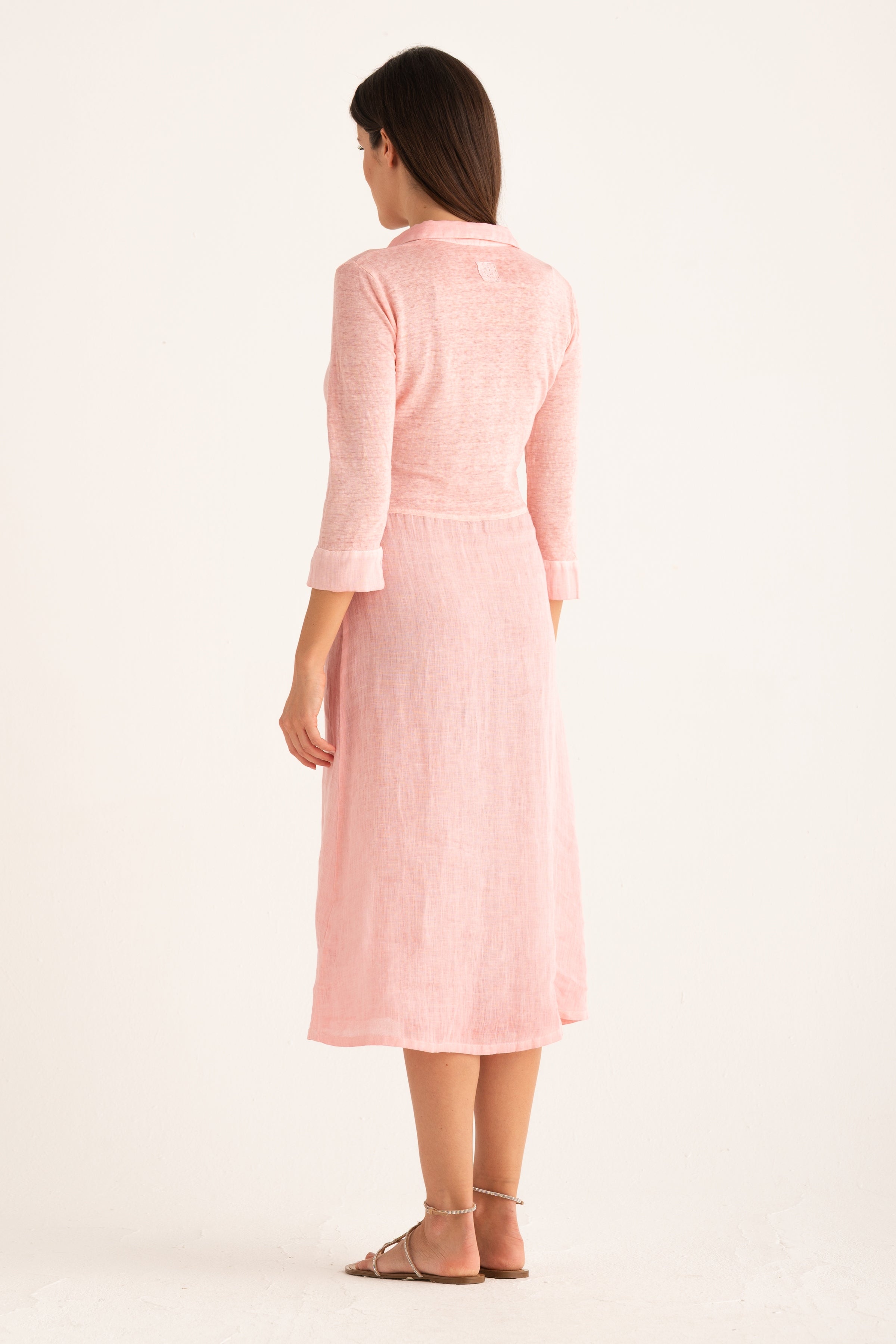midi length shirt dress Shirt Dress Midi INK SOFT FADE / XS/XS