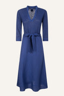 Midi Dress with Tie Waist