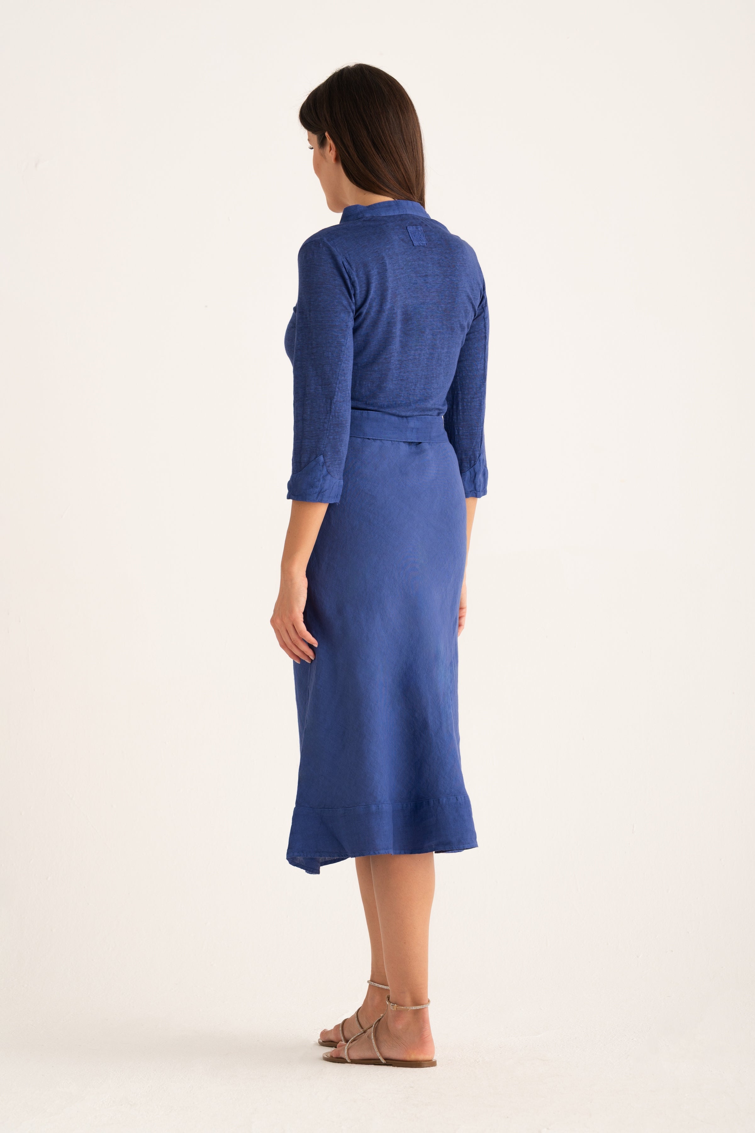 WOMAN JERSEY DRESS NAVY FADE / XXS/XXS WOMAN JERSEY DRESS NAVY FADE / XXS/XXS