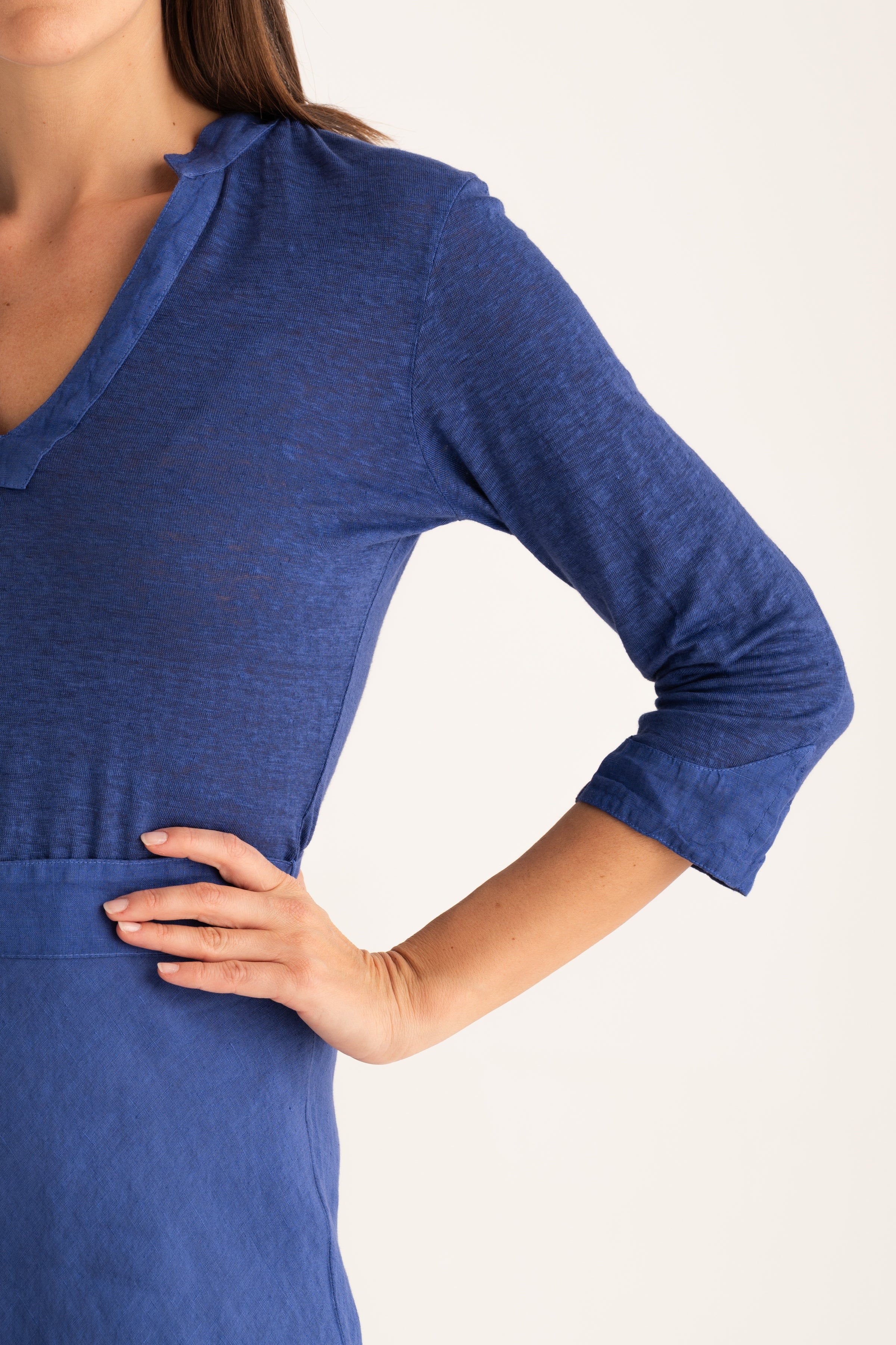 WOMAN JERSEY DRESS NAVY FADE / XXS/XXS WOMAN JERSEY DRESS NAVY FADE / XXS/XXS