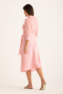 Midi Dress with Tie Waist