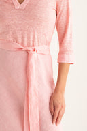 Midi Dress with Tie Waist