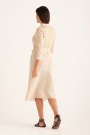 Midi Dress with Tie Waist