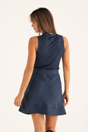 Jersey Dress with Tie Waist